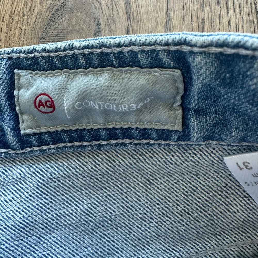 AG Denim in high rise wide leg fray 31 - Picture 7 of 7